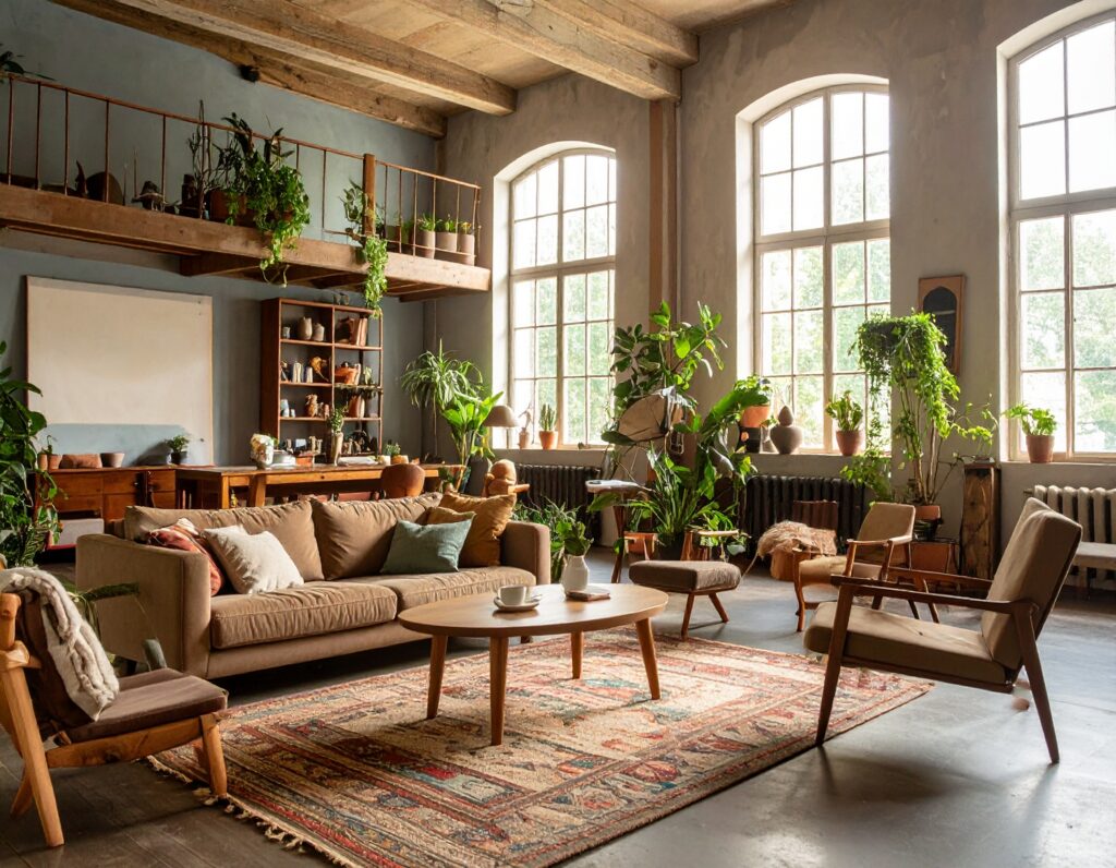 Warm inviting therapy office